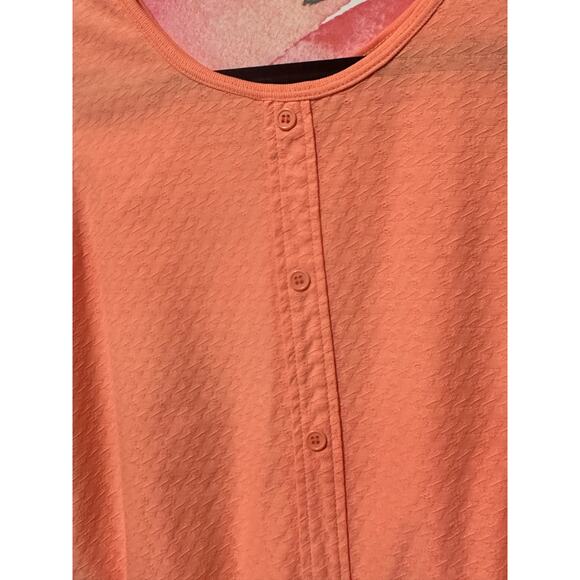 Jade Elephant - Peach Sleeveless Shirt - Size M - Picture 4 of 5